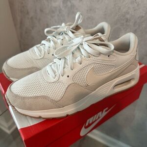 Nike Cream and White Air Max Sneakers
